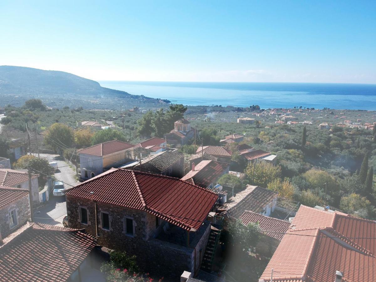 Stavroulas Stone House In Rigklia, Messinia Riglia Exterior foto
